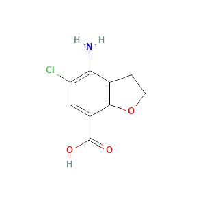 4-amino-5-chloro-2,3-dihydrobenzofuran-7-carboxylic Acid.png